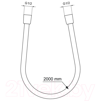 Душевой шланг Ideal Standard Idealflex BE200AA