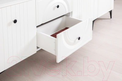 Тумба Mobi Валенсия ТВ 16.45 (белый РЕ шагрень/белый шагрень ПВХ)