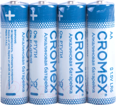 Комплект батареек Cromex Alkaline. Аа LR6 15А / 455593