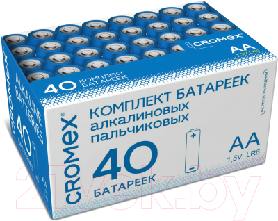 Комплект батареек Cromex Alkaline. Аа LR6 15А / 455594 - фото