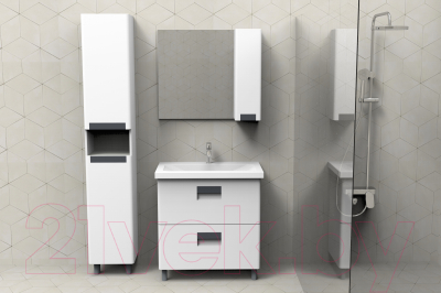 Шкаф с зеркалом для ванной АВН Сорренто 80 / 115.11