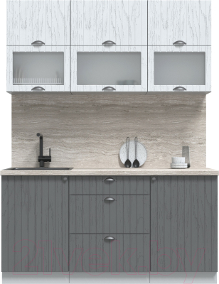 Готовая кухня Интерлиния Берес 1.6Б - фото