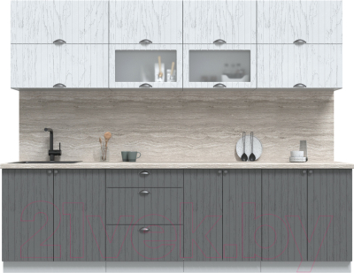 Готовая кухня Интерлиния Берес 2.7Б - фото