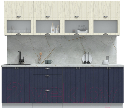 Готовая кухня Интерлиния Берес 2.4Б - фото