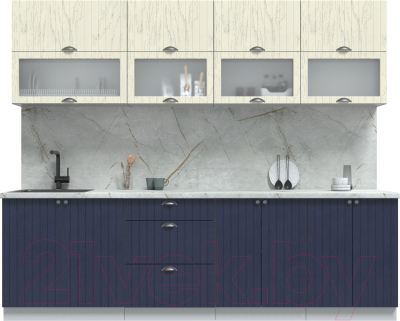 Готовая кухня Интерлиния Берес 2.6Б - фото