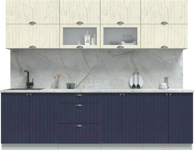 Готовая кухня Интерлиния Берес 2.7Б - фото