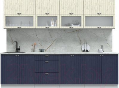 Готовая кухня Интерлиния Берес 2.8Б - фото