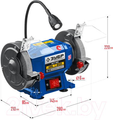 Точильный станок Зубр ПСТ-125