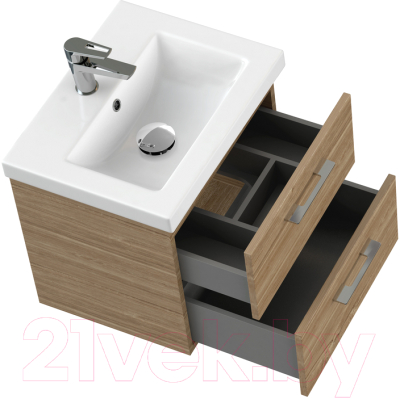 Тумба под умывальник Cersanit Lara 50 Como 50 / 64132 (орех)