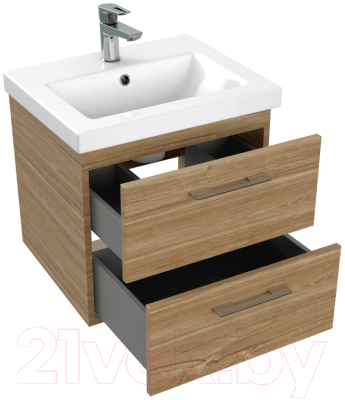 Тумба под умывальник Cersanit Lara 50 Como 50 / 64132 (орех)