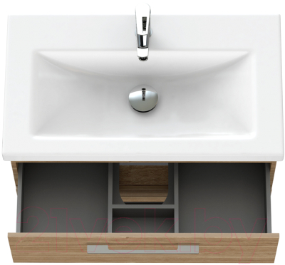 Тумба под умывальник Cersanit Lara 80 Como 80 / 64138 (орех)