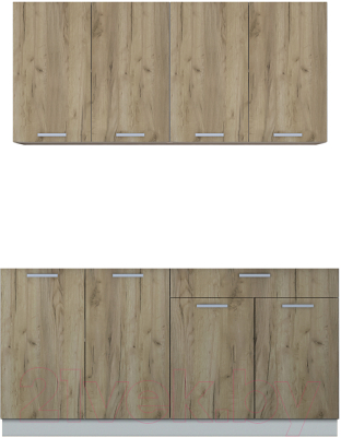 Готовая кухня Интерлиния Мила Лайт 1.6 без столешницы - фото