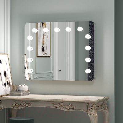 Зеркало Континент Гримерное Визави 13 ламп 90x70