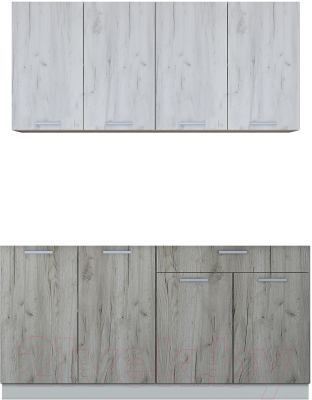 Готовая кухня Интерлиния Мила Лайт 1.6 без столешницы  - фото