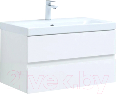 Тумба с умывальником Aquanet Беркли 80 / 306359 - фото