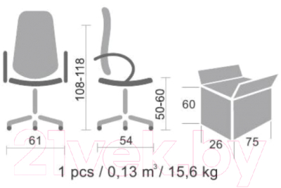 Кресло офисное Everprof Ultra