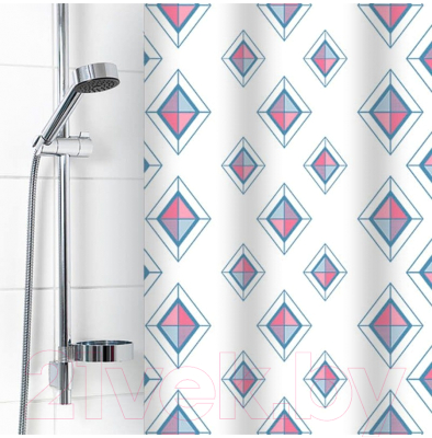 Шторка-занавеска для ванны Вилина Диамант / 6984-004