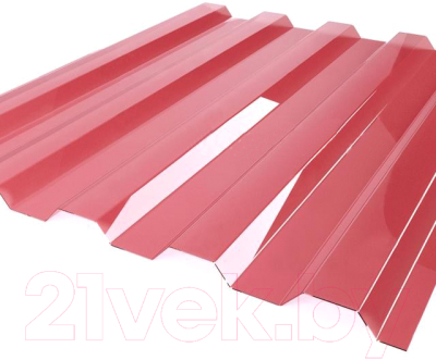 Монолитный поликарбонат Borrex Трапеция 2000x1050x0.8мм - фото