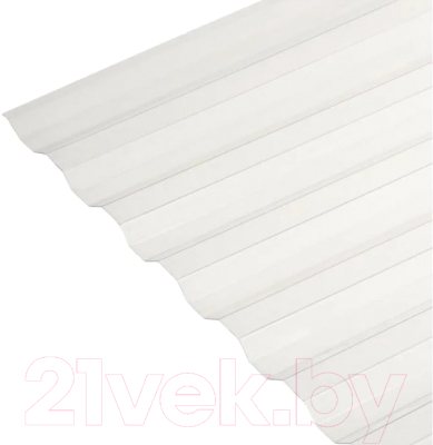 Монолитный поликарбонат Borrex Трапеция 2000x1050x0.8мм - фото