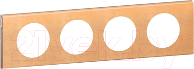 Рамка для выключателей и розеток Legrand Celiane 69214 (клен) - фото