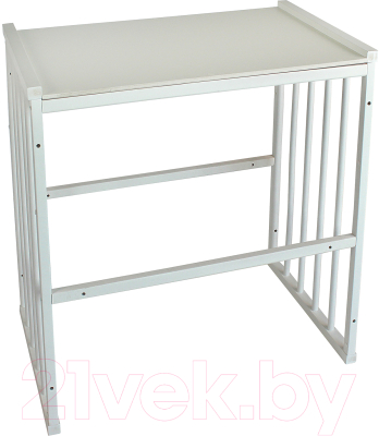 Детская кровать-трансформер INDIGO Simple 7 в 1 поперечный маятник (белый)