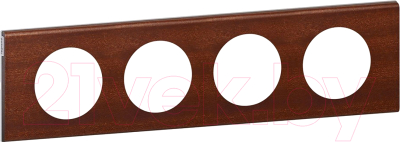 Рамка для выключателей и розеток Legrand Celiane 69224 - фото