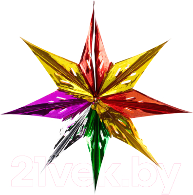 Подвеска новогодняя Волшебная страна Звезда восьмиконечная / 103162 - фото