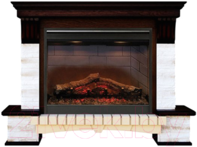 Каминокомплект Смолком Stone Montebello MB/JUP/SYM26 + Symphony 26 DF2608-INT - фото