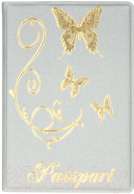 Обложка на паспорт OfficeSpace Бабочки / 342741 - фото