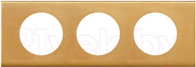 Рамка для выключателей и розеток Legrand Celiane 69133 (золото) - фото