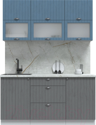 Готовая кухня Интерлиния Берес 1.6Б - фото