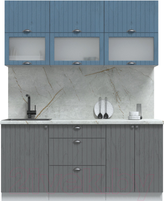 Готовая кухня Интерлиния Берес 1.7Б - фото