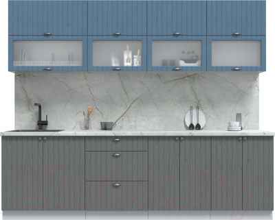 Готовая кухня Интерлиния Берес 2.6Б - фото