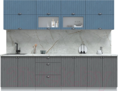 Готовая кухня Интерлиния Берес 2.7Б - фото