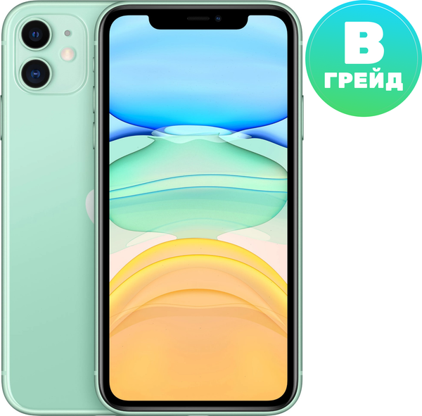 Смартфон восстановленный Apple iPhone 11 128GB Flip Грейд B - фото