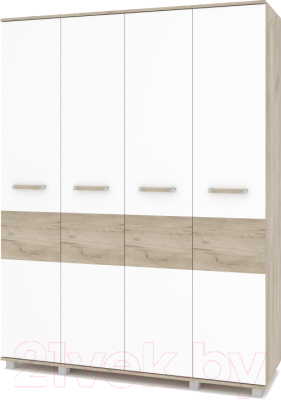 Шкаф Modern Виора В40 (серый дуб/белый) - фото