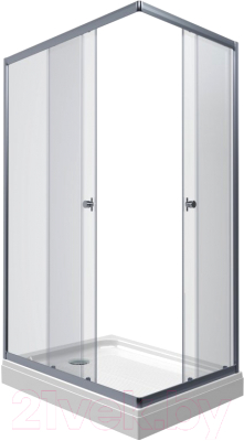 Душевой уголок Triton Вента 120x80 (хром, с поддоном) - фото