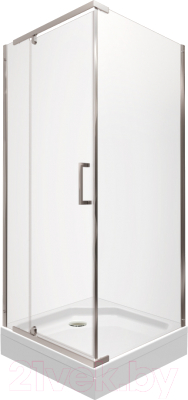 Душевой уголок Triton Терра 90x90 (хром, с поддоном) - фото