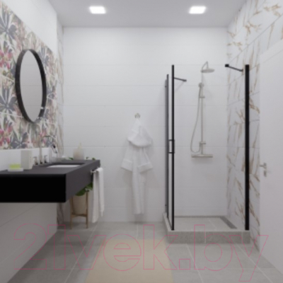 Душевой уголок Triton Йота-Блэк 90x90 (черный, с поддоном)