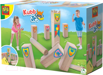 Набор активных игр SES Creative Скандинавский крокет и городки Kubb Jr. / 02297 - фото