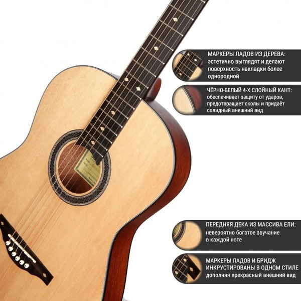 Электроакустическая гитара MiLena Music ML-F3Pro-Slim/EQ