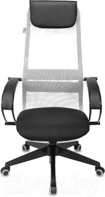 Кресло офисное Бюрократ CH-607 (светло-серый TW-02/сетка)