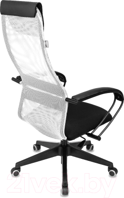 Кресло офисное Бюрократ CH-607 (светло-серый TW-02/сетка)