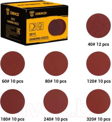 Набор шлифлистов Deko 065-0670