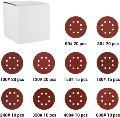 Набор шлифлистов Deko 065-0671