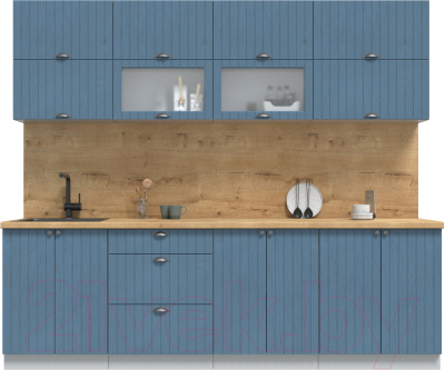 Готовая кухня Интерлиния Берес 2.5Б  - фото