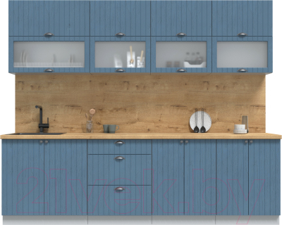 Готовая кухня Интерлиния Берес 2.6Б  - фото