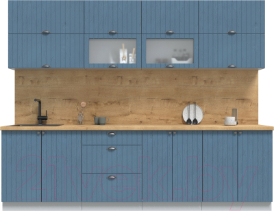 Готовая кухня Интерлиния Берес 2.7Б  - фото