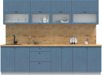 Готовая кухня Интерлиния Берес 2.8Б  - фото