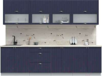 Готовая кухня Интерлиния Берес 2.8Б - фото